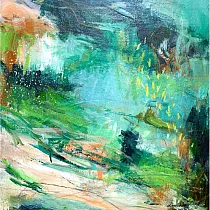 【玲廊滿藝】劉巧玲─僻靜之地30x30cm