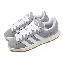adidas 休閒鞋 Campus 00s 男鞋 女鞋 灰 白 經典 麂皮 三葉草 愛迪達 HQ8707