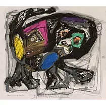 【玲廊滿藝】李坤德─萌寵38x34cm