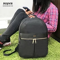 【KOPER】輕舞魅力─質感輕量後背包 MIT台灣製造 時尚黑