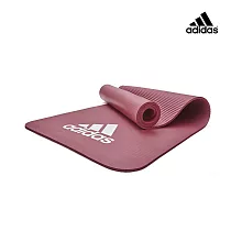Adidas 輕量彈性瑜珈墊─7mm 煙燻紅
