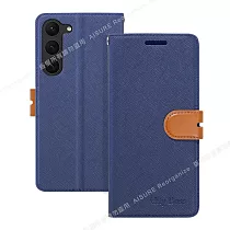CITY For Samsung Galaxy S23+ 5G 浪漫都會支架皮套 藍色