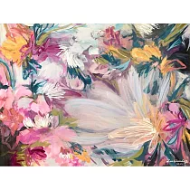 【玲廊滿藝】劉巧玲─當下，繁花盛開50x65cm
