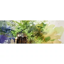 【玲廊滿藝】張宏彬─神隱小屋19.5x54cm