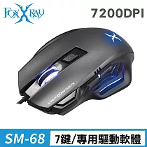 FOXXRAY 灰翼獵狐電競滑鼠(FXR─SM─68)