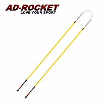 【AD─ROCKET】揮桿姿勢矯正轉肩棒/推杆指示棒/高爾夫練習器(兩色任選) 黃色
