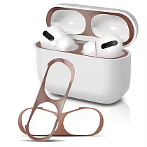 For 3代AirPods 金屬色防塵保護貼(2組入) 玫瑰金
