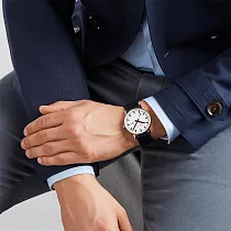 MONDAINE 瑞士國鐵evo2 Vegan時光走廊植物皮革腕錶 ─ 黑40mm / 40210LBV