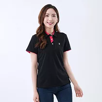 【遊遍天下】女款抗UV吸濕排汗速乾機能POLO衫(GS1036) M 黑色