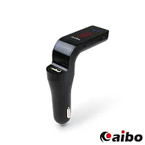 aibo 車用藍牙音樂FM播放發射器 (免持通話/MP3播放) 黑色