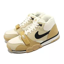 Nike 休閒鞋 Air Trainer 1 男鞋 女鞋 棕 卡其 皮革 麂皮 中筒 復古 DV7201─100