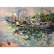 【玲廊滿藝】施惠敏─豐收季節50x65cm