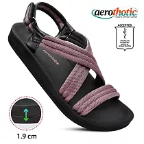 【福利品 Aerothotic】HADAL 高足弓 三條又型涼鞋 女 US7 粉紅色