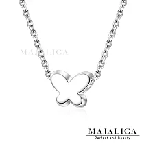 Majalica純銀鎖骨鍊蝶戀女鍊迷你蝴蝶造型925純銀墜鍊短項鍊 PN22028 40cm 迷你蝴蝶