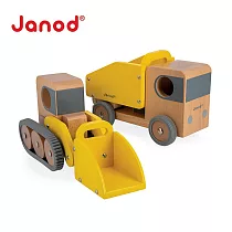 【法國Janod】城市冒險─推土機與砂石車