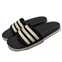 adidas 拖鞋 Adilette Comfort 男女鞋 黑 米 一片拖 50週年 紀念款 愛迪達 GW5966