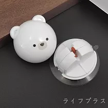 日本進口白熊吸盤式附蓋磨刀架─2入組