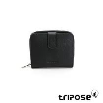 tripose TRANS進口牛皮短夾 黑