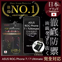 【INGENI徹底防禦】ASUS Rog Phone7/7Ultimate 保護貼 保護膜 日本旭硝子玻璃保護貼 (非滿版)