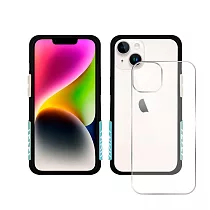 Telephant太樂芬 iPhone 14 Plus EPI 水波紋抗污防摔手機殼 黑森藍