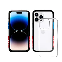 Telephant太樂芬 iPhone 14 Pro Max EPI 水波紋抗污防摔手機殼 黑OG