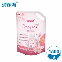 清淨海 櫻花7+系列 洗衣精補充包 1500g SM─FLC─LD1500R