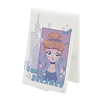 【Disney 迪士尼】折疊化妝鏡 少女漫畫 化妝鏡 折鏡 (小) (10*6.5*0.5cm) 幻想玻璃鞋
