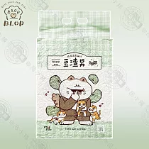 4包組 BLOP豆渣男豆腐砂 綠茶/活性碳 7L 約2.5kg 2mm 條型 環保貓砂 可沖馬桶 ─ 綠茶豆腐砂7L×4包