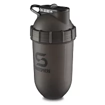 【ShakeSphere】經典款膠囊雪克杯(乳清搖搖杯、健身水壺、高蛋白搖杯) 迷霧黑/ 黑logo