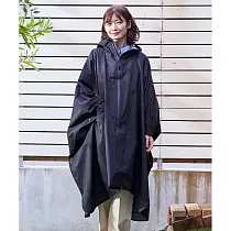 日本KIU 319─900 成人日常斗篷雨衣 黑色