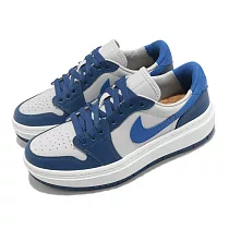 Nike 休閒鞋 Wmns Air Jordan 1 Elevate Low 女鞋 白 藍 厚底 增高 AJ1 DH7004─400