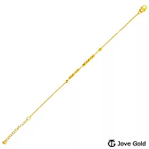 JoveGold漾金飾 微風輕輕黃金手鍊