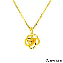 JoveGold漾金飾 最初的幸福黃金墜子 送黃鋼項鍊