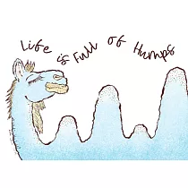 【玲廊滿藝】Kiwi Blue Moon─Life is full of humps (人生嘛!總是起起伏伏)21x29.7cm