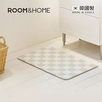 【韓國ROOM&HOME】韓國製棋盤格印花雙面防油防水廚房地墊─45x75cm