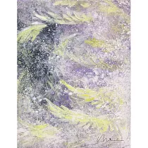 【玲廊滿藝】拾遺畫話Mina─遮蔽的翎毛31.5x41cm