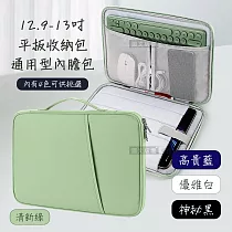 12.9/13吋 便攜生活 通用型平板內膽包 防潑水防刮磨收納手提包 神秘黑