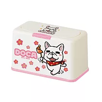 【Doca 豆卡頻道】多功能口罩收納盒 豆卡 收納盒 衛生紙盒 (約放50入) (20.5*10.5*13cm) 櫻花豆卡