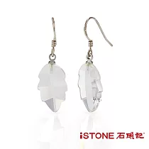 石頭記 925純銀水晶耳環 幸福耳語 白水晶