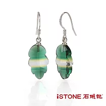 石頭記 925純銀水晶耳環 幸福耳語 綠水晶