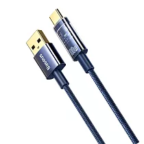 Baseus 倍思 探索者系列智能斷電Type─C快充傳輸線100W─1米 藍色