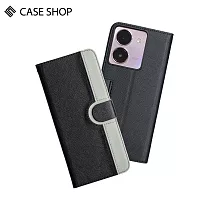 CASE SHOP vivo Y36/Y27 通用側掀皮套 黑色