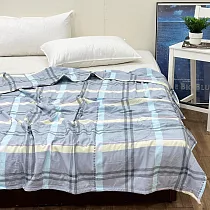 澳洲Simple Living 竹纖維防蹣抗菌涼被5x6.2尺(紳士品格─灰)