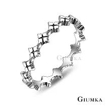 GIUMKA純銀戒指 幸運之環女戒 925純銀戒尾戒 關節戒指疊戴推薦 MRS22002 4 美國圍4號