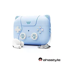 AHAStyle AirPods Pro 2代 可愛貓掌 搖桿造型超厚防摔矽膠保護套 ─ 淺藍色