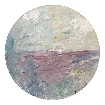【玲廊滿藝】朱若茵─紫色平原30x30cm