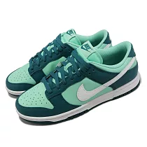 Nike 休閒鞋 Wmns Dunk Low 女鞋 男鞋 薄荷綠 白 低筒 皮革 經典 Geode Teal DD1503─301
