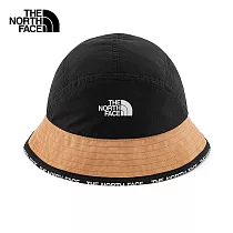The North Face CYPRESS BUCKET 拼接防風防潑水壓邊印花漁夫帽─黑─NF0A7WHAI0J S─M 黑色