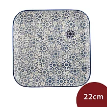 波蘭陶 悠然隨影系列 正方形淺盤 22cm 波蘭手工製