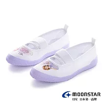 MOONSTAR 蘇菲雅小公主兒童室內鞋 16 白紫
